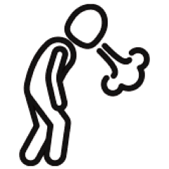 Shortness of breath icon