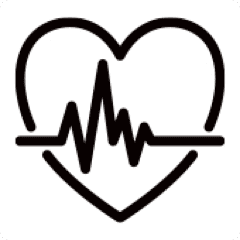 EKG heart rate icon