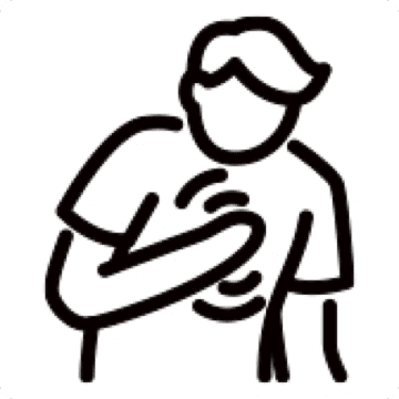 Chest pain icon