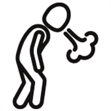 Shortness of breath icon