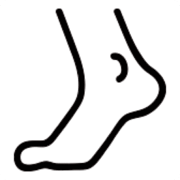 Swollen ankle icon