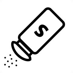 Diet high in salt, fat, or sugar 